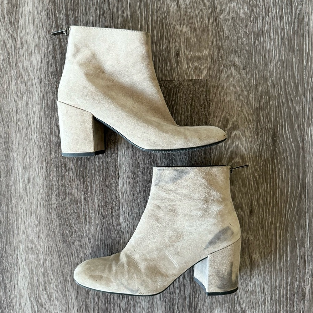Stuart Weitzman Tan Suede Booties